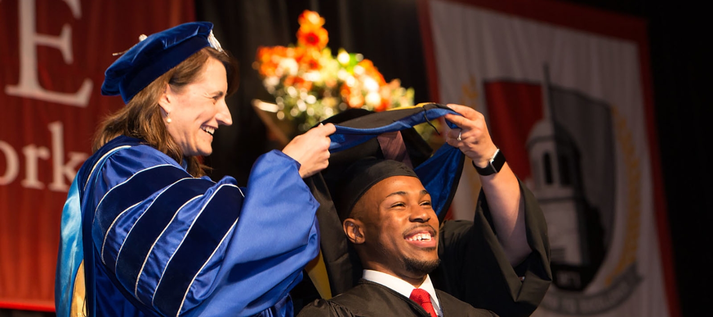 Commencement student